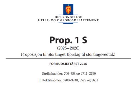 Statsbudsjettet 2026 - ingen tydelig satsing på våre tjenester