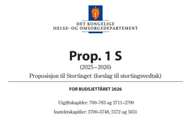 Statsbudsjettet 2026 - ingen tydelig satsing på våre tjenester
