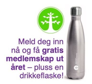 Meld deg inn i Den norske jordmorforening og få gratis medlemskap ut året – pluss en drikkeflaske!